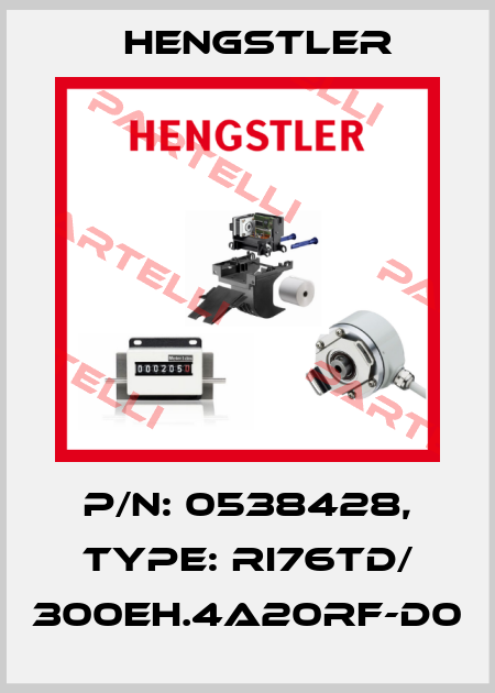 p/n: 0538428, Type: RI76TD/ 300EH.4A20RF-D0 Hengstler
