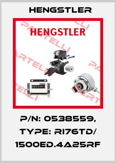 p/n: 0538559, Type: RI76TD/ 1500ED.4A25RF Hengstler