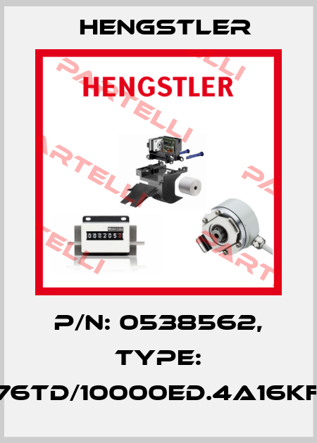 p/n: 0538562, Type: RI76TD/10000ED.4A16KF-D Hengstler