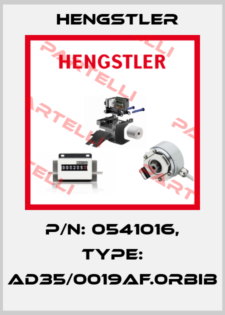 p/n: 0541016, Type: AD35/0019AF.0RBIB Hengstler