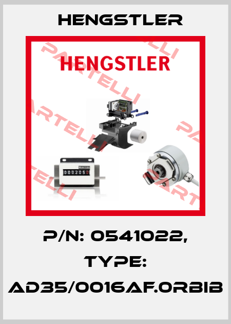p/n: 0541022, Type: AD35/0016AF.0RBIB Hengstler