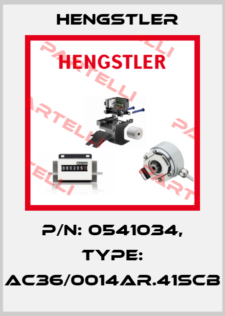 p/n: 0541034, Type: AC36/0014AR.41SCB Hengstler