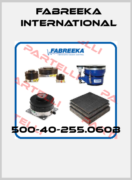 500-40-255.060B  Fabreeka International