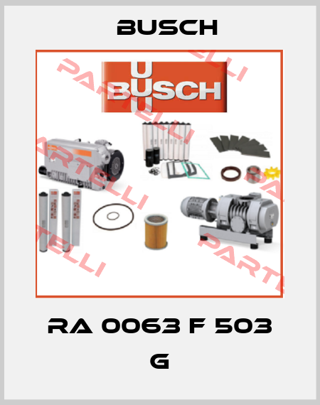RA 0063 F 503 G Busch