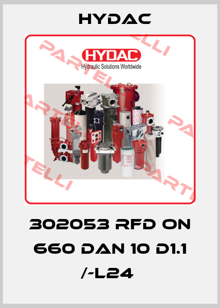 302053 RFD ON 660 DAN 10 D1.1 /-L24  Hydac