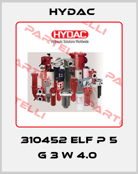310452 ELF P 5 G 3 W 4.0  Hydac