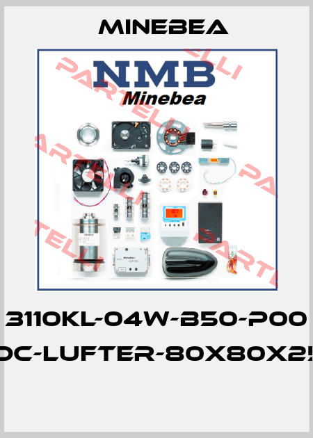 3110KL-04W-B50-P00 12V-DC-LUFTER-80X80X25MM  Minebea