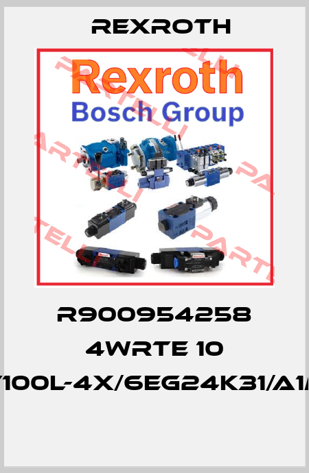 R900954258 4WRTE 10 V100L-4X/6EG24K31/A1M  Rexroth