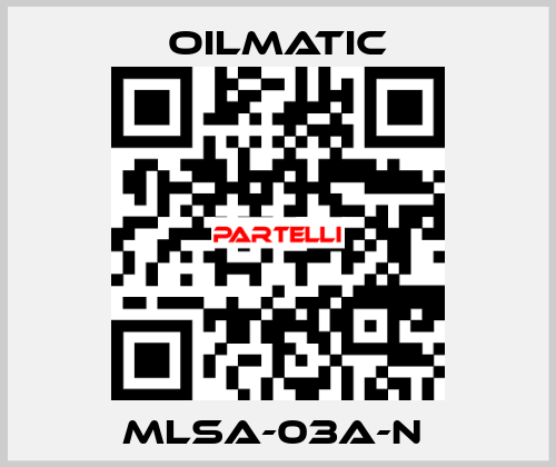 MLSA-03A-N  OILMATIC