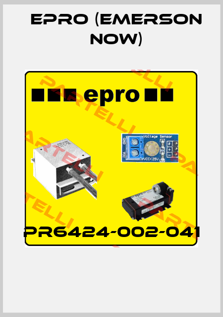 PR6424-002-041  Epro (Emerson now)