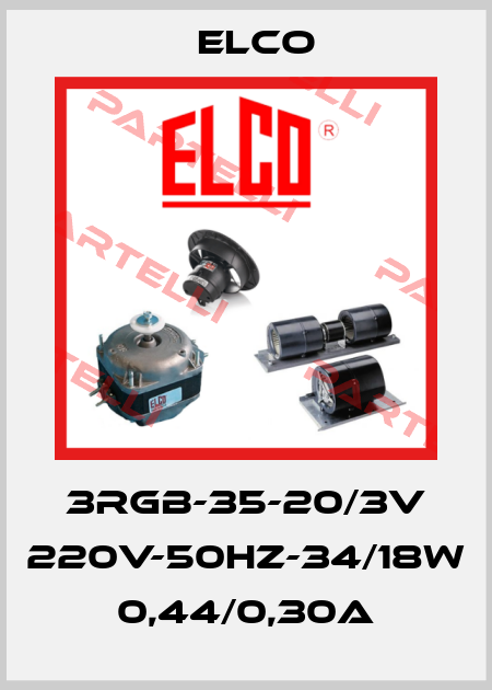 3RGB-35-20/3V 220V-50HZ-34/18W 0,44/0,30A Elco