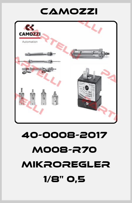 40-0008-2017  M008-R70  MIKROREGLER 1/8" 0,5  Camozzi