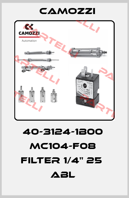 40-3124-1B00  MC104-F08  FILTER 1/4" 25µ ABL  Camozzi