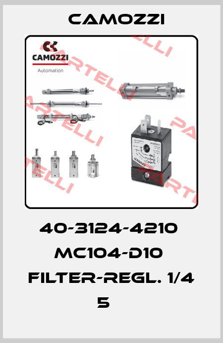 40-3124-4210  MC104-D10  FILTER-REGL. 1/4 5µ  Camozzi