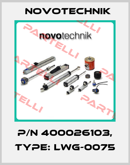 p/n 400026103, Type: LWG-0075 Novotechnik