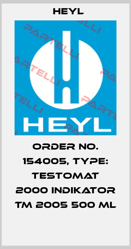 Order No. 154005, Type: Testomat 2000 Indikator TM 2005 500 ml  Heyl