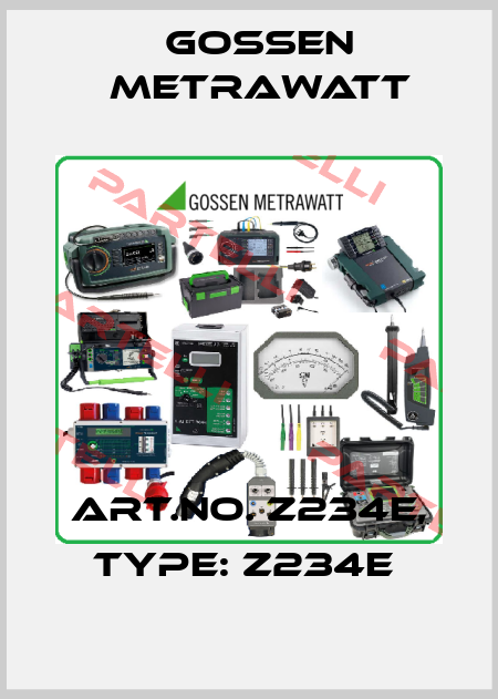 Art.No. Z234E, Type: Z234E  Gossen Metrawatt