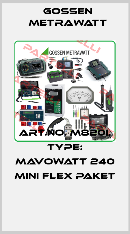 Art.No. M820I, Type: MAVOWATT 240 Mini Flex Paket  Gossen Metrawatt