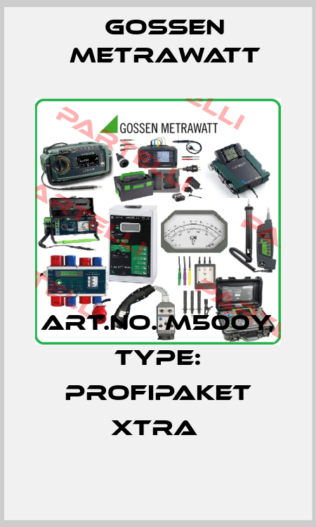 Art.No. M500Y, Type: Profipaket XTRA  Gossen Metrawatt