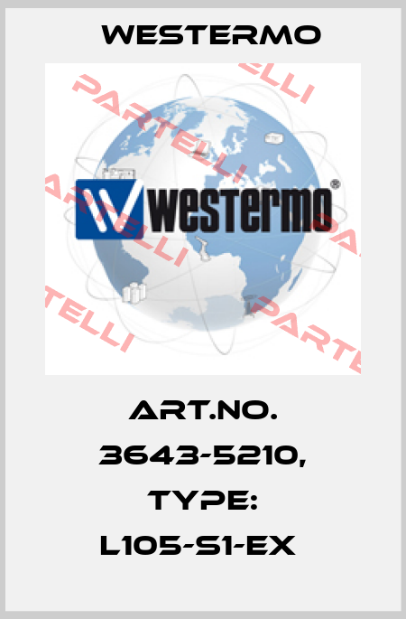 Art.No. 3643-5210, Type: L105-S1-EX  Westermo
