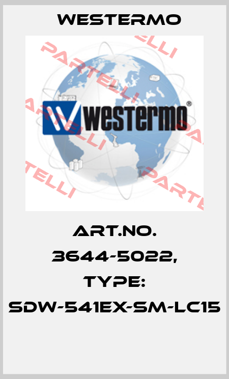 Art.No. 3644-5022, Type: SDW-541EX-SM-LC15  Westermo