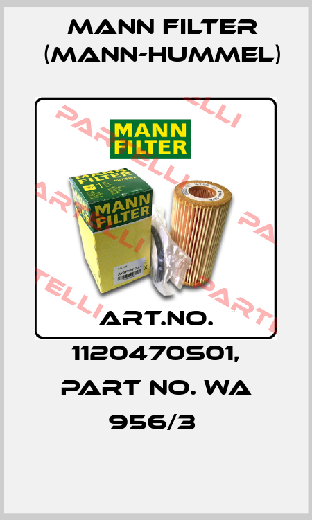 Art.No. 1120470S01, Part No. WA 956/3  Mann Filter (Mann-Hummel)
