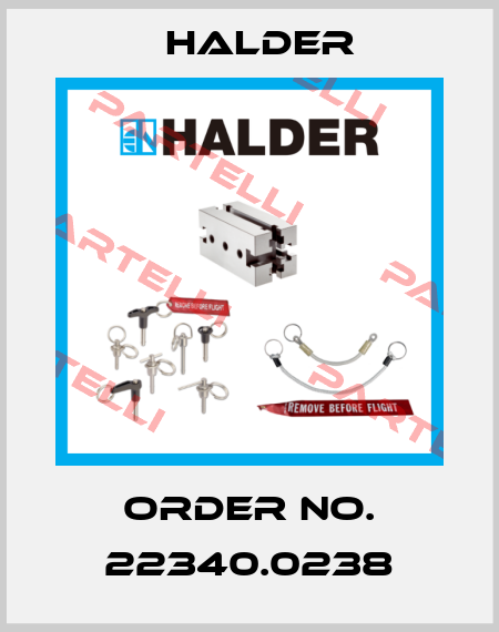 Order No. 22340.0238 Halder