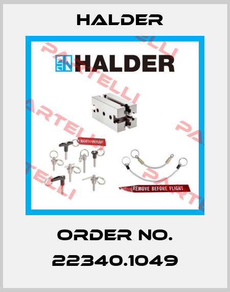 Order No. 22340.1049 Halder