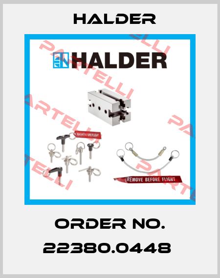 Order No. 22380.0448  Halder