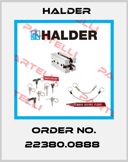 Order No. 22380.0888  Halder