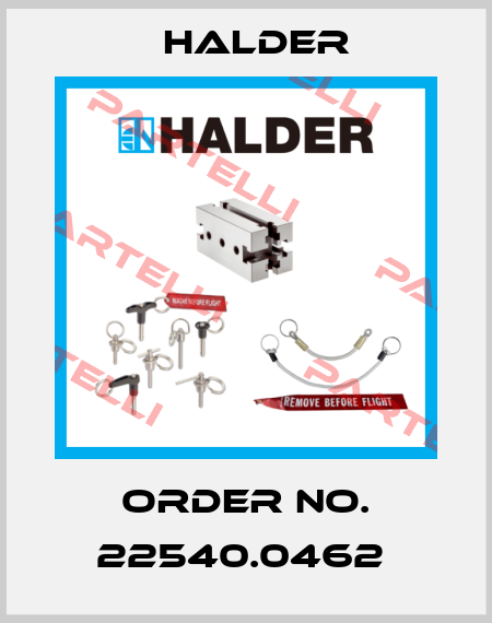Order No. 22540.0462  Halder