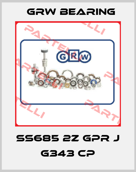 SS685 2Z GPR J G343 CP GRW Bearing