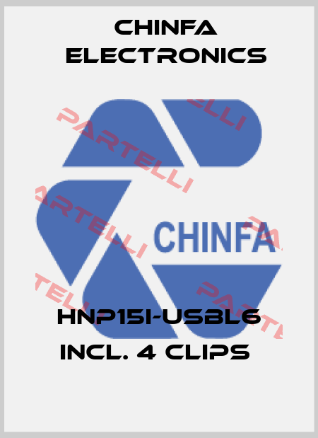 HNP15I-USBL6 incl. 4 clips  Chinfa Electronics