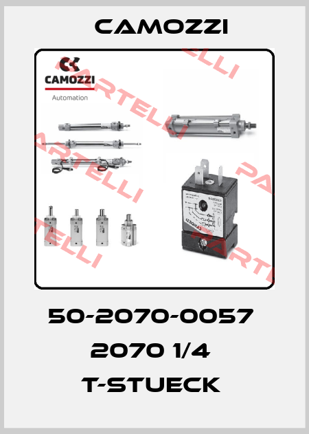 50-2070-0057  2070 1/4  T-STUECK  Camozzi