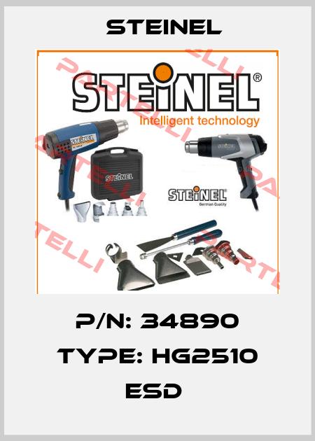 P/N: 34890 Type: HG2510 ESD  Steinel