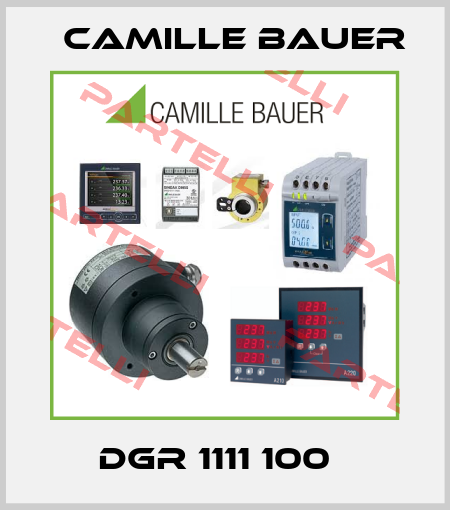 DGR 1111 100   Camille Bauer