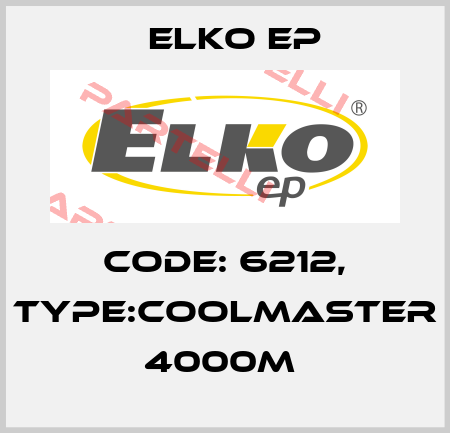 Code: 6212, Type:CoolMaster 4000M  Elko EP