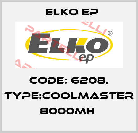 Code: 6208, Type:CoolMaster 8000MH  Elko EP