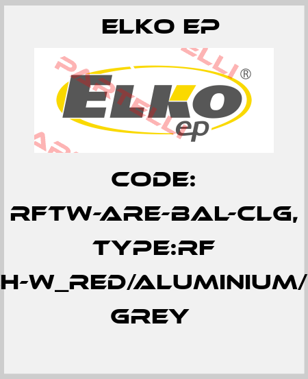 Code: RFTW-ARE-BAL-CLG, Type:RF Touch-W_red/aluminium/light grey  Elko EP
