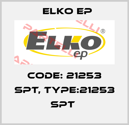 Code: 21253 SPT, Type:21253 SPT  Elko EP