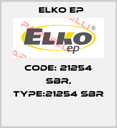 Code: 21254 SBR, Type:21254 SBR  Elko EP