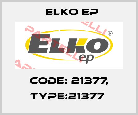 Code: 21377, Type:21377  Elko EP