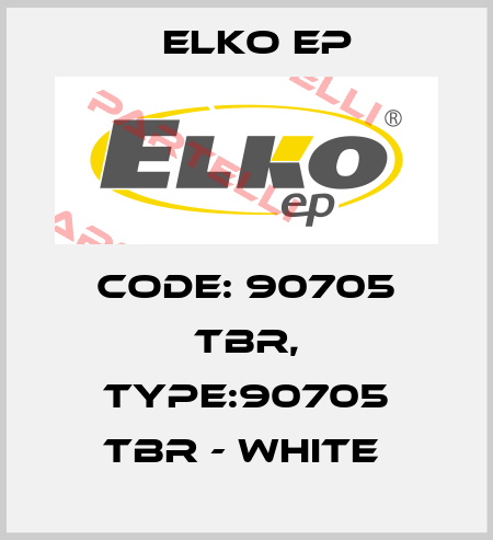Code: 90705 TBR, Type:90705 TBR - white  Elko EP
