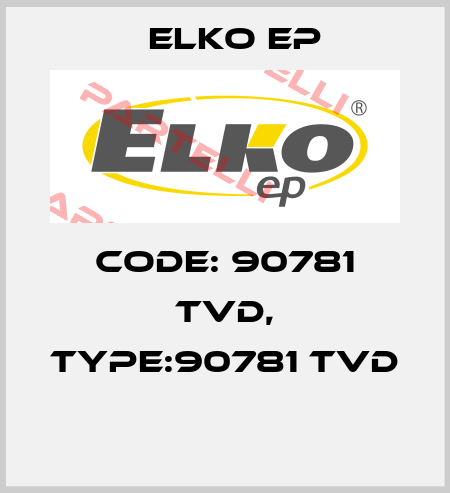 Code: 90781 TVD, Type:90781 TVD  Elko EP