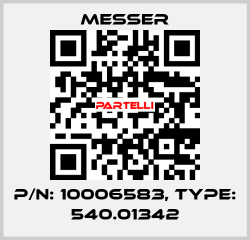 P/N: 10006583, Type: 540.01342 Messer