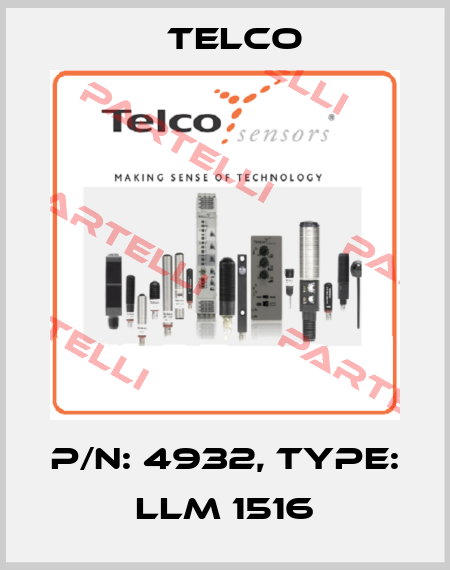 p/n: 4932, Type: LLM 1516 Telco