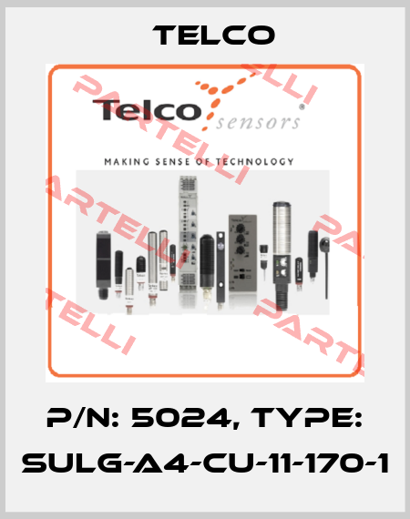 P/N: 5024, Type: SULG-A4-CU-11-170-1 Telco