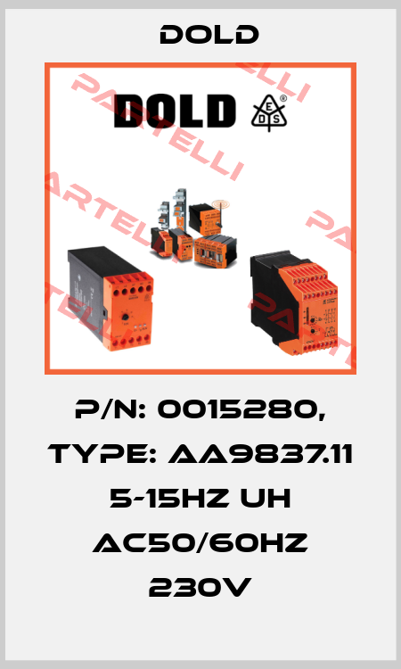 p/n: 0015280, Type: AA9837.11 5-15HZ UH AC50/60HZ 230V Dold