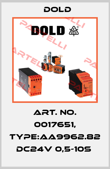 Art. No. 0017651, Type:AA9962.82 DC24V 0,5-10S  Dold
