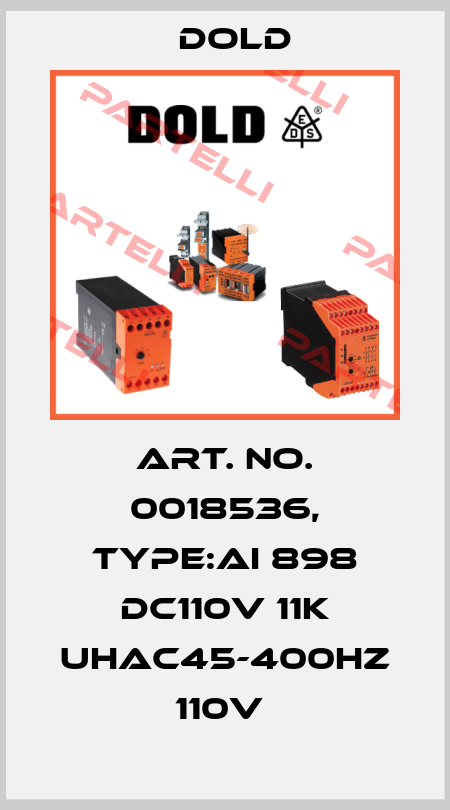 Art. No. 0018536, Type:AI 898 DC110V 11K UHAC45-400HZ 110V  Dold